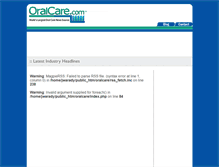 Tablet Screenshot of oralcare.com